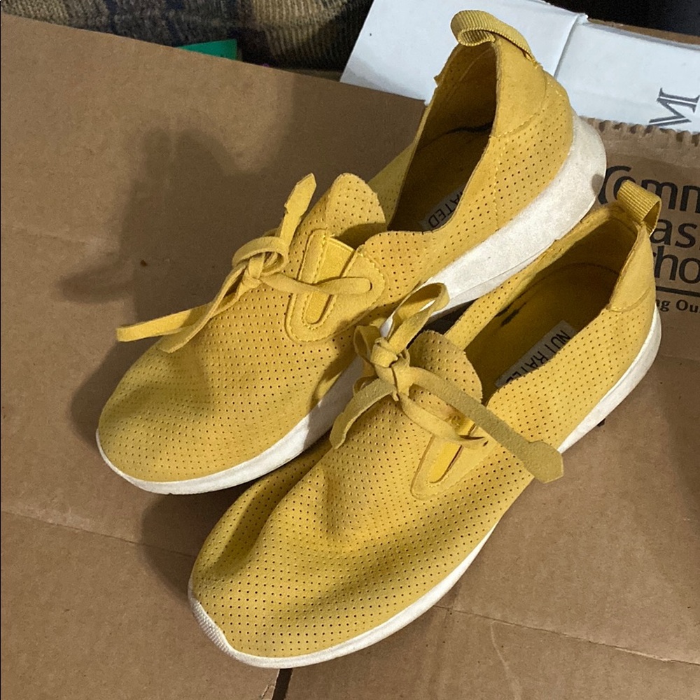 Not Rated Yellow Sneakers Lightweight Mesh Design